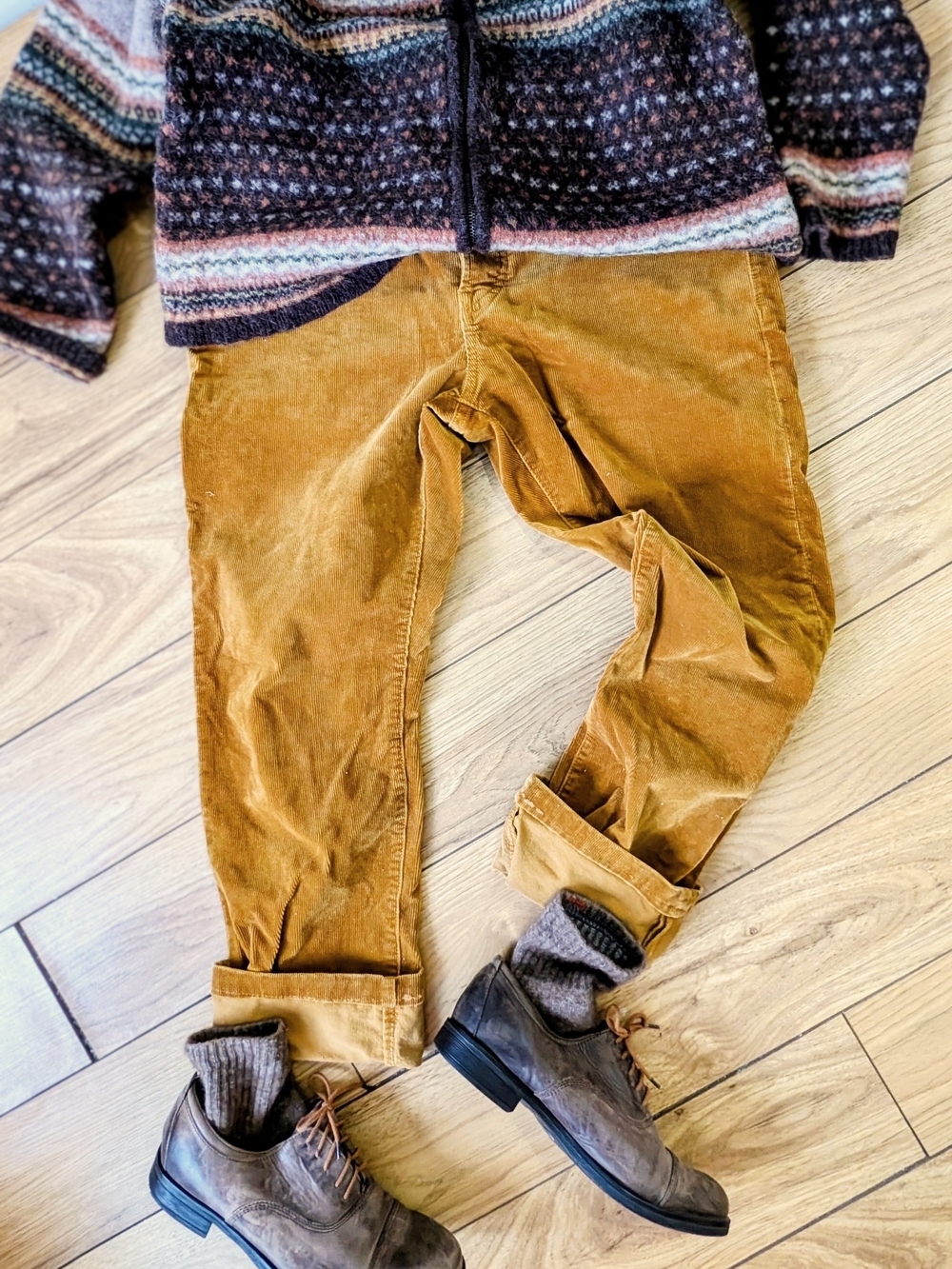 Scotch & Soda Ralston Corduroy gold W32 L34 / Pantalon velours côtelé homme Ocre - Picture 1 of 5